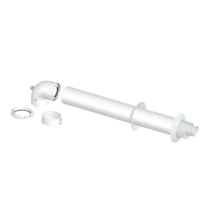 KIT SCARICO FUMI COASSIALE M/F Ø 60/100 STABILE PACKIT U1 D60-100