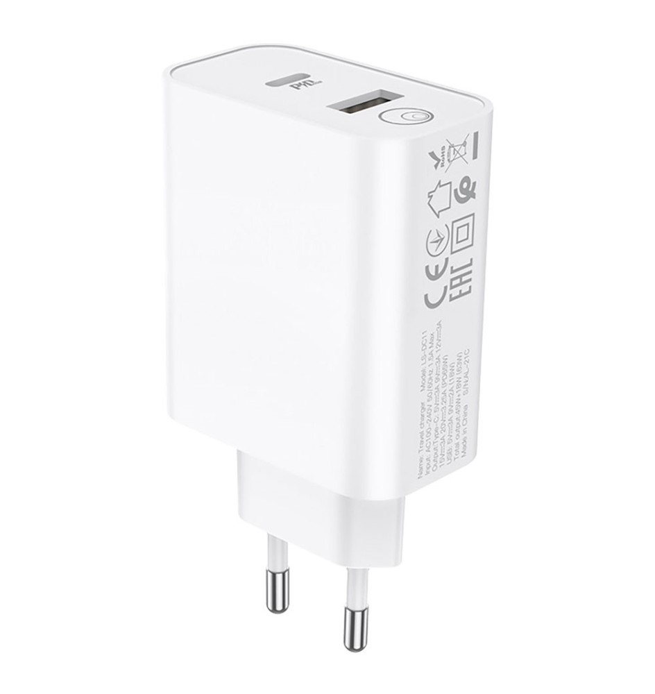 CARICABATTERIA UNIVERSALE DA MURO DOPPIA USCITA 12W