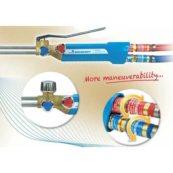 CANNELLO DA TAGLIO A LEVA SAF-FRO SIRIOCOPT IC CON RACCORDI QUICKMATIC II