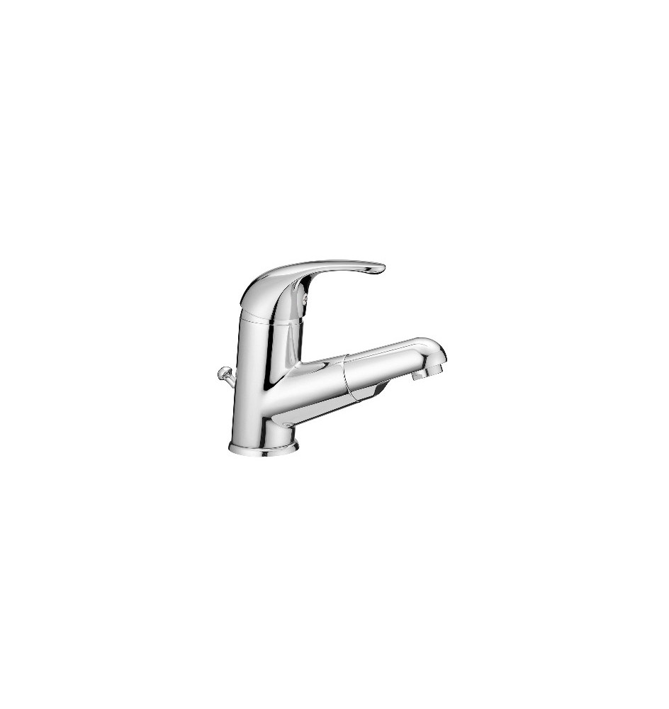 MONOCOMANDO LAVABO CON DOCCETTA ESTRAIBILE Cromo