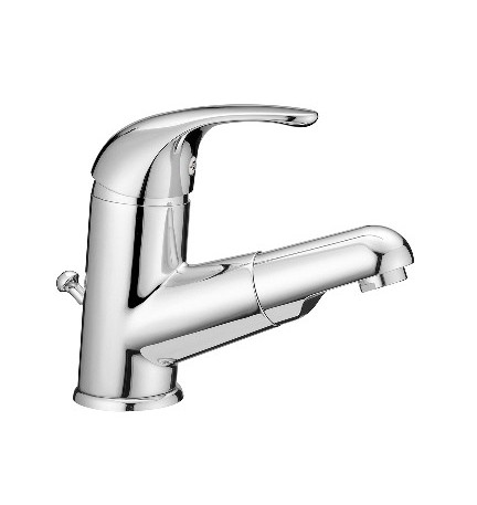 MONOCOMANDO LAVABO CON DOCCETTA ESTRAIBILE Cromo