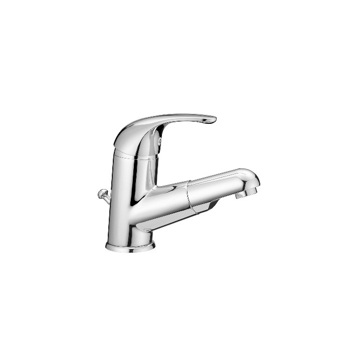 MONOCOMANDO LAVABO CON DOCCETTA ESTRAIBILE Cromo