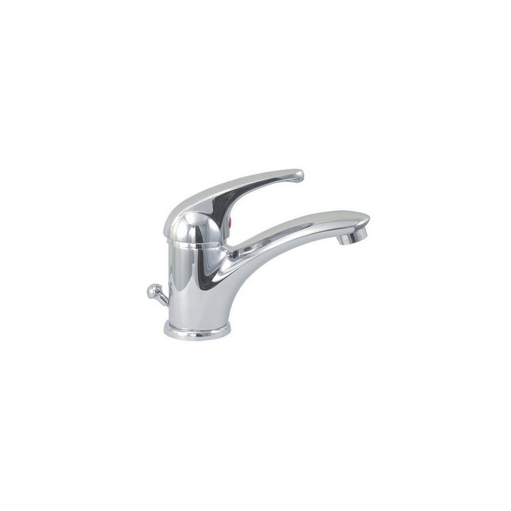 MONOCOMANDO LAVABO SERIE MARZIA Bianco Opaco-Cromo