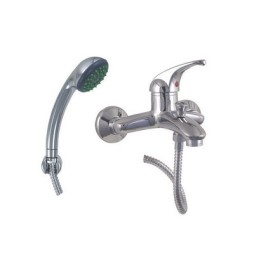 MONOCOMANDO VASCA DUPLEX CON DOCCETTA ANTICALCARE SERIE MARZIA Cromo