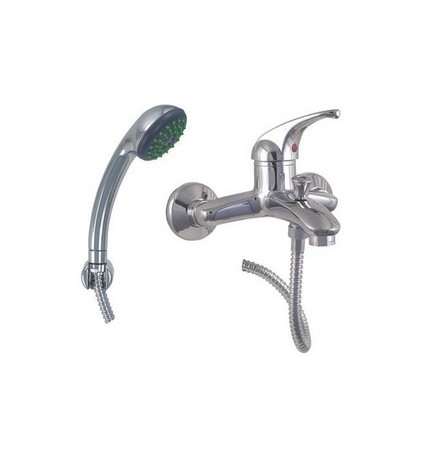 MONOCOMANDO VASCA DUPLEX CON DOCCETTA ANTICALCARE SERIE MARZIA Cromo