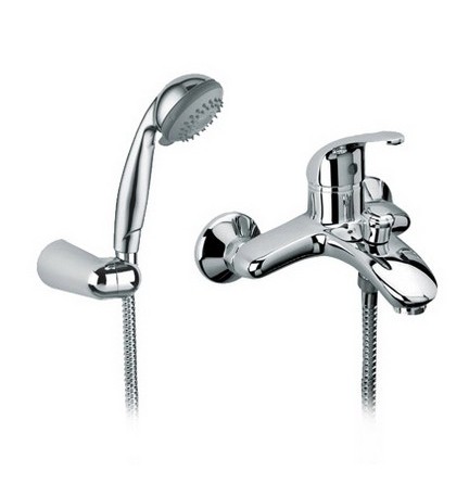 MONOCOMANDO VASCA ESTERNO CON DOCCETTA E FLESSIBILE SERIE DESIA Cromo