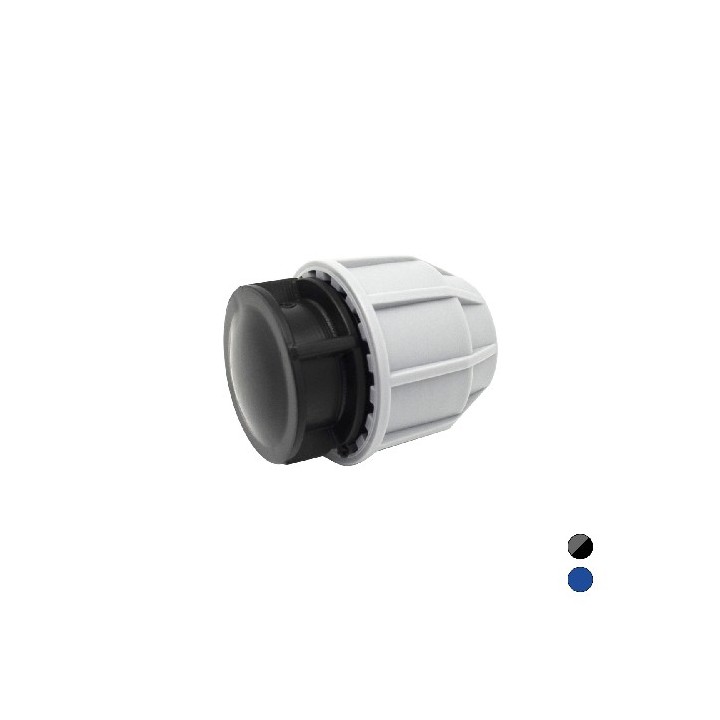 TAPPO FINE LINEA DIANFLEX RACCORDO PER POLIETILENE Diam. 90 Blu