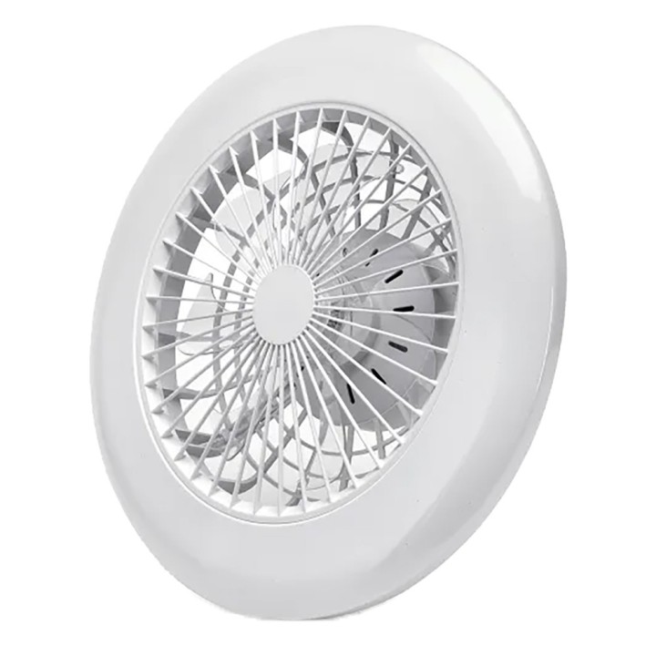 VENTILATORE A SOFFITTO / PLAFONIERA Ø cm. 48,5 x h.13,7 - 3000 / 6500 K