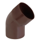 CURVA PER TUBO PLUVIALE IN PVC 45 ø 80 TDM