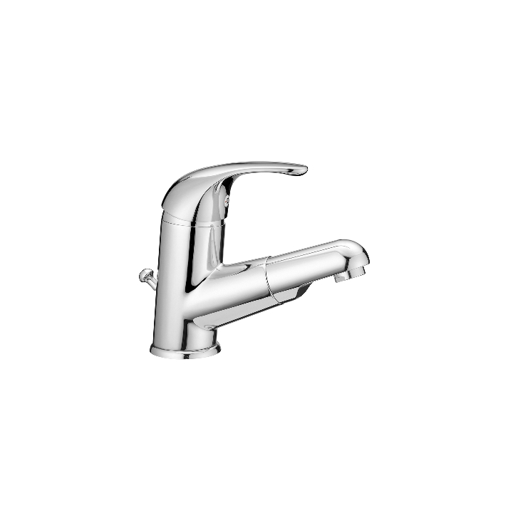MONOCOMANDO LAVABO CON DOCCETTA ESTRAIBILE Cromo