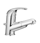 MONOCOMANDO LAVABO CON DOCCETTA ESTRAIBILE Cromo