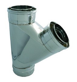 RACCORDO DOPPIA PARETE A 'Y' 135° ø cm 25/30