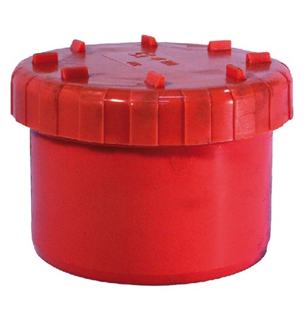 TAPPO A VITE IN PVC ø 100
