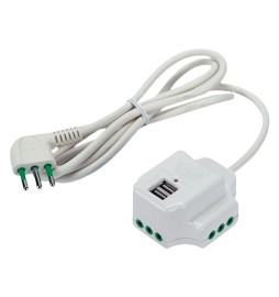 MULTIPRESA MINI 'FIDO 3 USCITE' art. 41008 - colore bianco