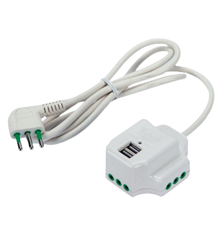 MULTIPRESA MINI 'FIDO 3 USCITE' art. 41008 - colore bianco