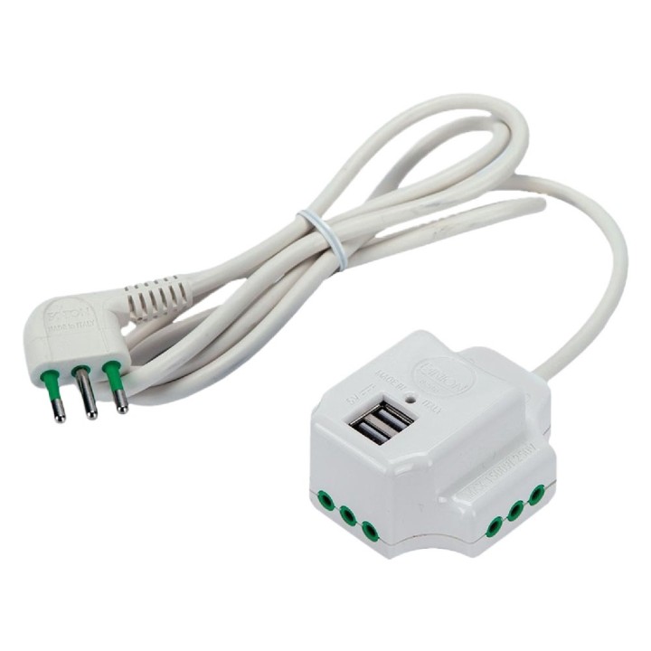 MULTIPRESA MINI 'FIDO 3 USCITE' art. 41008 - colore bianco