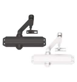 CHIUDIPORTA AEREO 'DC120' col.nero - senza fermo / con cover plastica nera