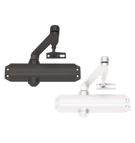 CHIUDIPORTA AEREO 'DC120' col.nero - senza fermo / con cover plastica nera