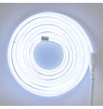 TUBO NEON BIFACCIALE LED SERIE 'SMD' 960 led bianchi - 9,5 mt (8+1,5)