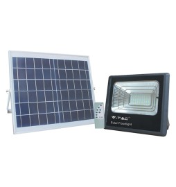 PROIETTORE A LED CON PANNELLO SOLARE 100W (pannello 35W) - cm 32,5 x 28 x 8,5...