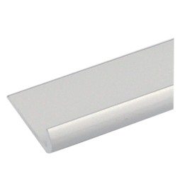 PROFILO PER FAI DA TE TIPO 'UNGHIETTA' mm 18 x 1 - mt 1 col.argento