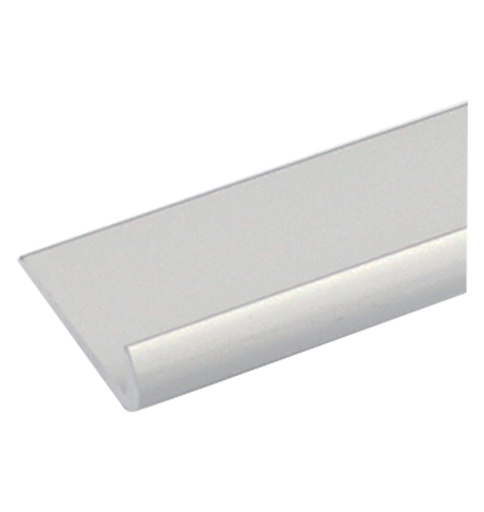 PROFILO PER FAI DA TE TIPO 'UNGHIETTA' mm 18 x 1 - mt 1 col.argento