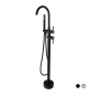 MISCELATORE MONOCOMANDO PER VASCA MODELLO DANTE cm 16x115 - Nero