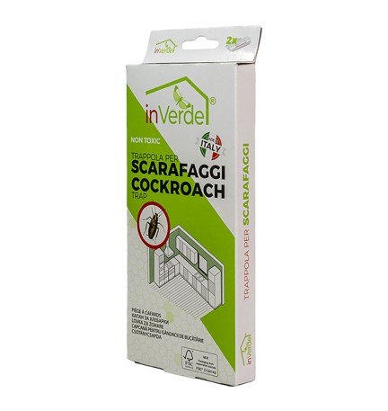 TRAPPOLA PER SCARAFAGGI E BLATTE scatola 2 fogli
