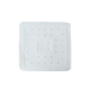 TAPPETO ANTISCIVOLO ANTIMUFFA Bianco - 55x55 cm