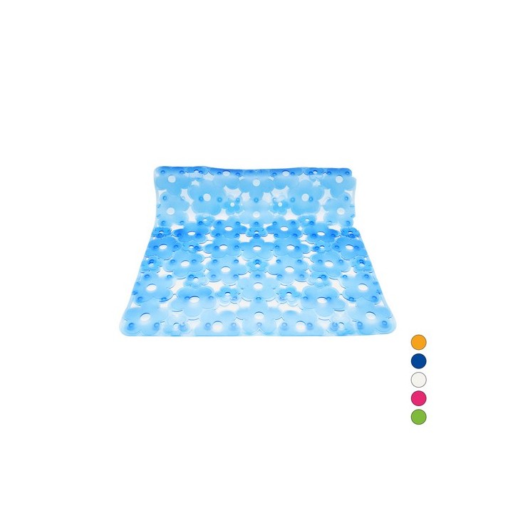 TAPPETO ANTISCIVOLO PER DOCCIA MOD. MARGHERITA CM 52x52 Blu