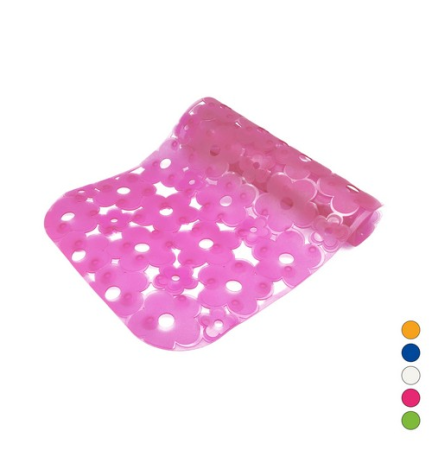TAPPETO ANTISCIVOLO PER VASCA MOD. MARGHERITA CM 72 X 36 Cristallo