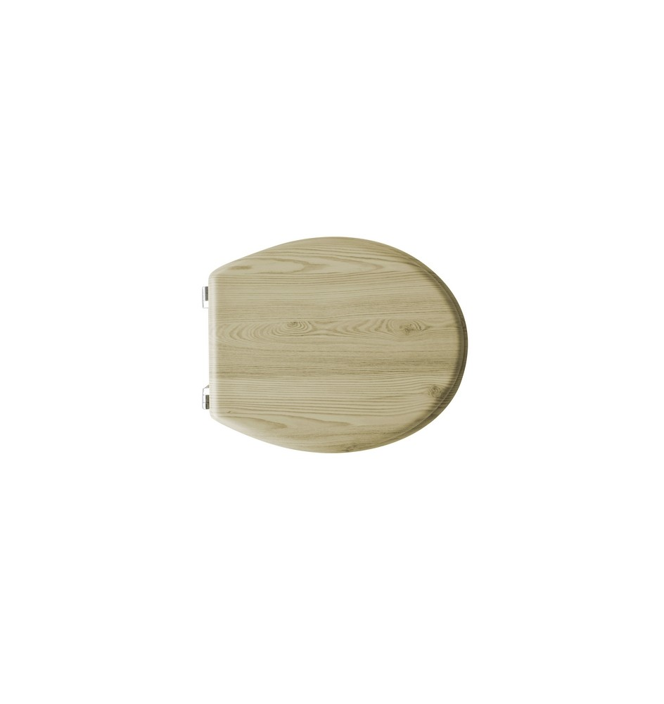 SEDILE WC UNIVERSALE IN LEGNO ACERO                                    Acero