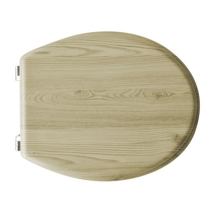 SEDILE WC UNIVERSALE IN LEGNO ACERO                                    Acero
