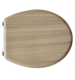 SEDILE WC UNIVERSALE IN LEGNO ROVERE SBIANCATO                         Rovere Sbiancato