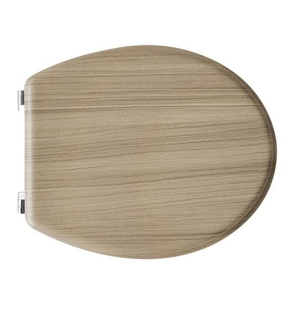 SEDILE WC UNIVERSALE IN LEGNO ROVERE SBIANCATO                         Rovere Sbiancato