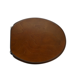 SEDILE WC UNIVERSALE IN LEGNO NEW                                      Noce scuro - Cerniere A passan