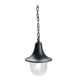 APPLIQUE A SOSPENSIONE CON CATENA 'MARINE' 60 W - cm 30 x 22 x 11 nero