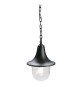 APPLIQUE A SOSPENSIONE CON CATENA 'MARINE' 60 W - cm 30 x 22 x 11 nero