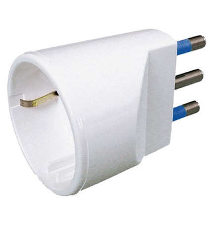 ADATTATORE SINGOLO art.CE914C - spina 2P + T 10A - busta appendibile