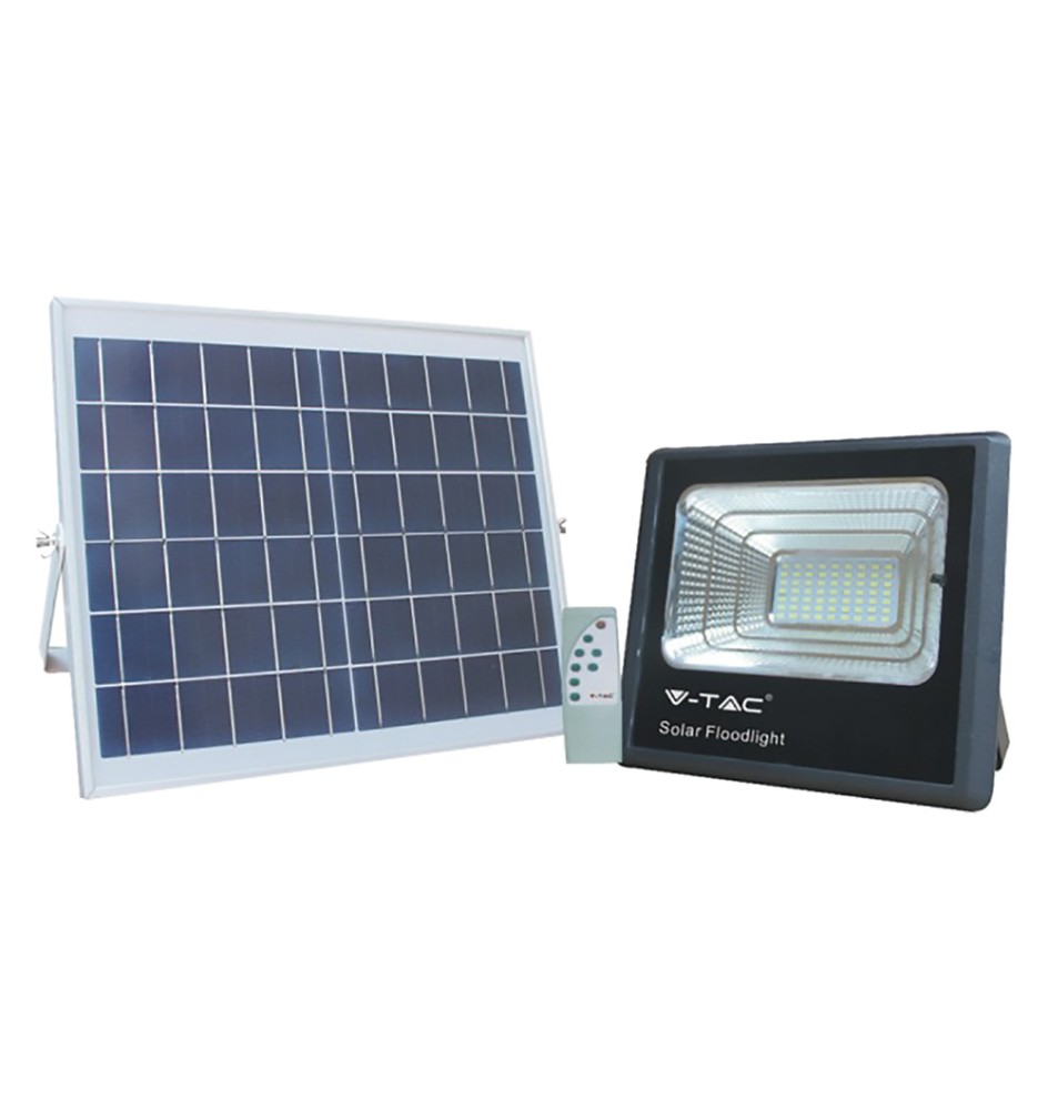 PROIETTORE A LED CON PANNELLO SOLARE 40W (pannello 16W) - cm 21 x 24,7 x 6,5 / 6000K