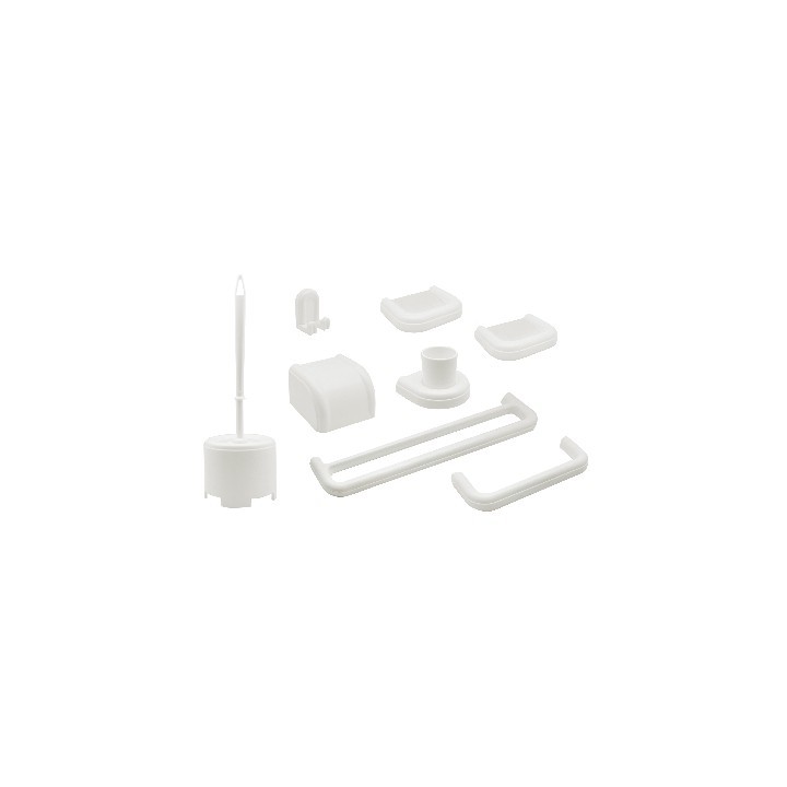 SET BAGNO 8 PEZZI SERIE IMMA MODELLO NEW Bianco