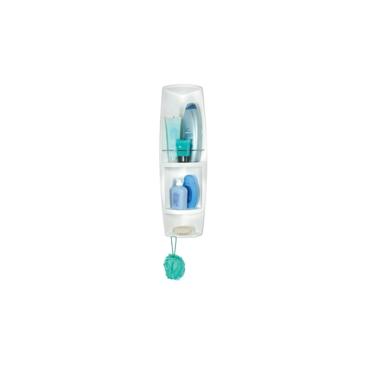 ANGOLIERA PER DOCCIA MODELLO AIRONE BIANCA cm 16x16x h. 70