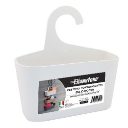 CESTINO PORTAOGGETTI DA DOCCIA Bianco