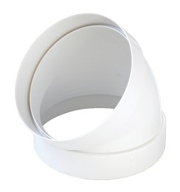 CURVA PER AERAZIONE CANALIZZATA 45° Ø mm. 125