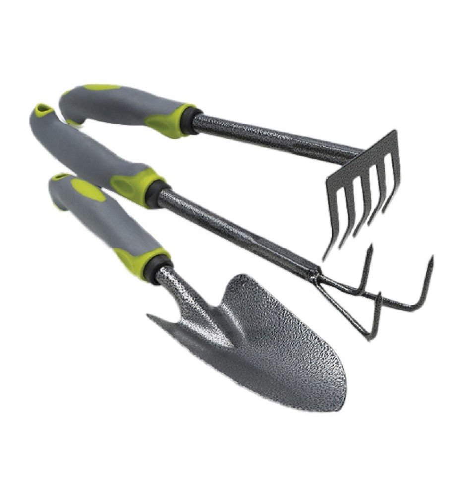ATTREZZI GIARDINO SET 'DELUXE' set 3 pezzi