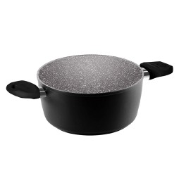 CASSERUOLA CON MANICI 'BLACK PEARL INDUCTION' Ø cm. 20 - 2 manici