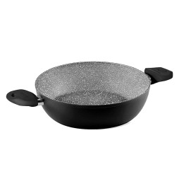 TEGAME DUE MANICI 'BLACK PEARL INDUCTION' Ø cm. 28