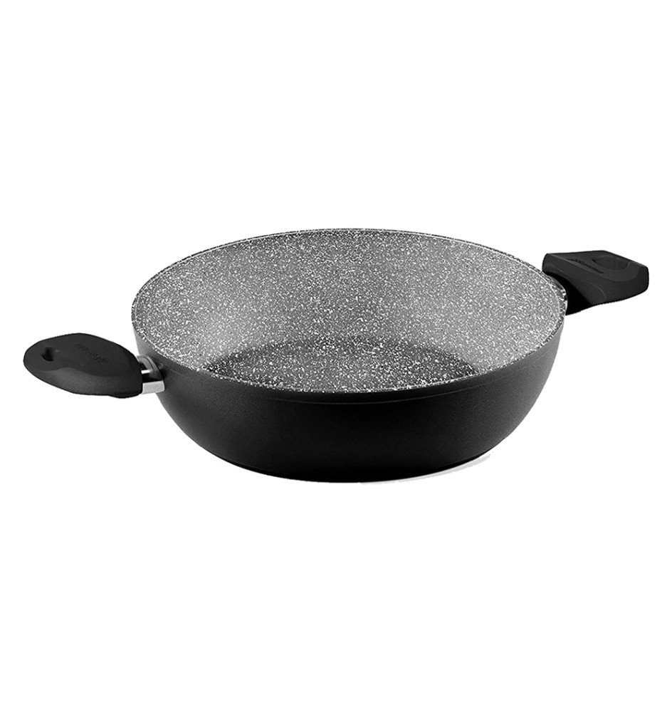 TEGAME DUE MANICI 'BLACK PEARL INDUCTION' Ø cm. 28