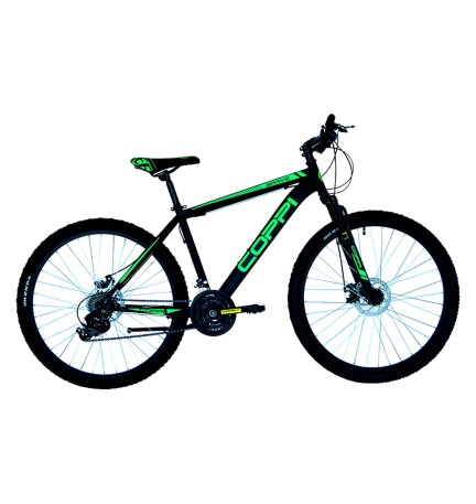 BICICLETTA UOMO 'TREKKING BRAVE DISK' COPPI 27,5 - nero / verde