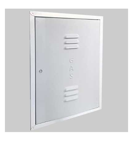 SPORTELLO PER CONTATORE GAS A NORMA UNI 9036 - 50 x 40 x 4,2